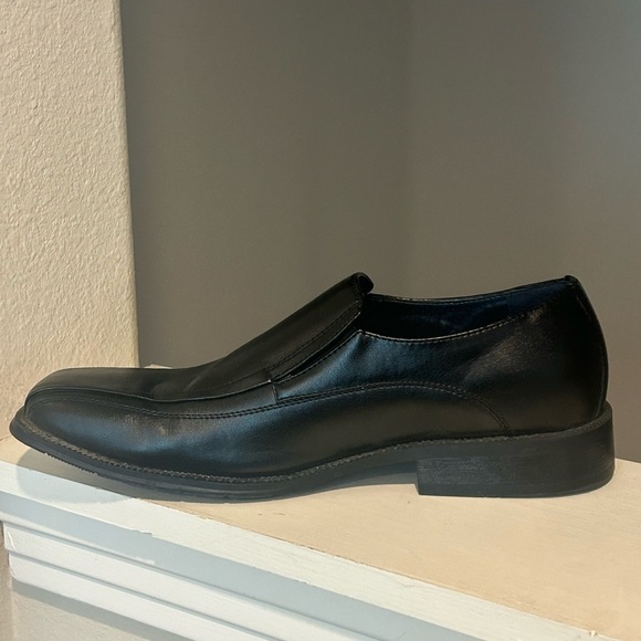 J. Ferrar Black Leather Slip-On Dress Shoes Men’s 9.5M (014-2904) JF DASH - Picture 3 of 10